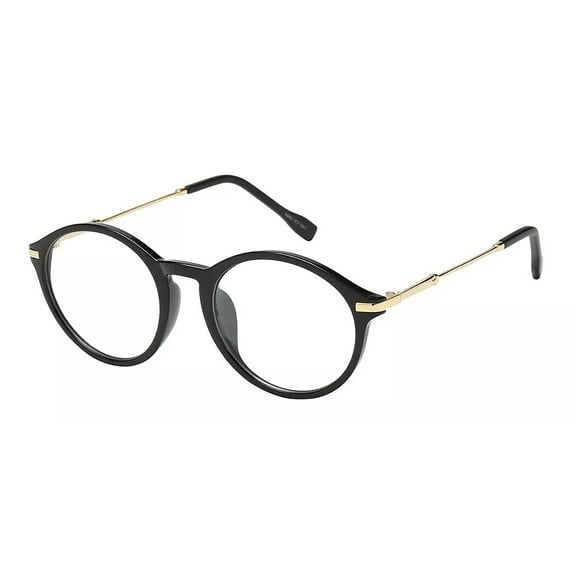 Vintage Medium Round Move Clear Lens Glasses Fashion Men Women Retro Frame