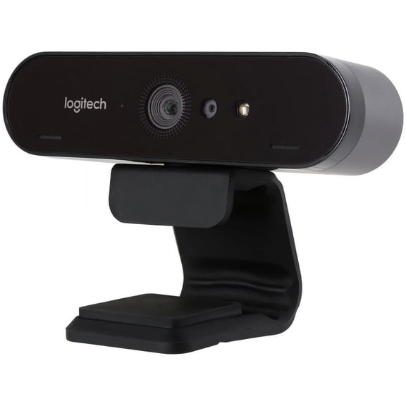 Restored Refurbished Brio 4K webcam with HDR and noise mics - Graphite (Refurbished)