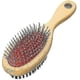 thumbnail image 3 of Cepillo de madera para perros, cepillo de doble cara para el cuidado del cabello de mascotas, cepillo de aguja para perros y melena, 3 of 4