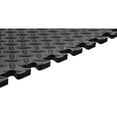 Norsk 24 sq ft Interlocking Foam Floor Mat, 6Pack, Black