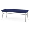 thumbnail image 2 of Mystic Reception Waiting Room 18.5" 2-Seat Benchand / Silver Steel / Blue, 2 of 5
