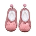 thumbnail image 2 of Tao Tao Cute Cat Baby Plush Sock Shoes, Winter Warm Newborn Infant Crib Shoes Non-Slip Shoes, First Pair of Toddler Shoes For Infants Pink 3 Years, 2 of 2