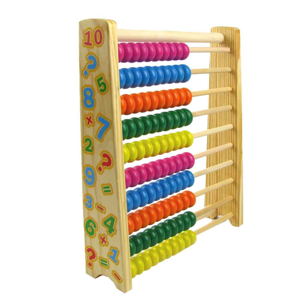 Wood Baby Kids Abacus Math Teaching Calculation Educational Puzzle Learning Toys 