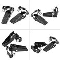 thumbnail image 5 of Estribos para reposapiés de pasajero de motocicleta Estribos para reposapiés de carretera duales Pedales para reposapiés 2 piezas Negro, 5 of 5