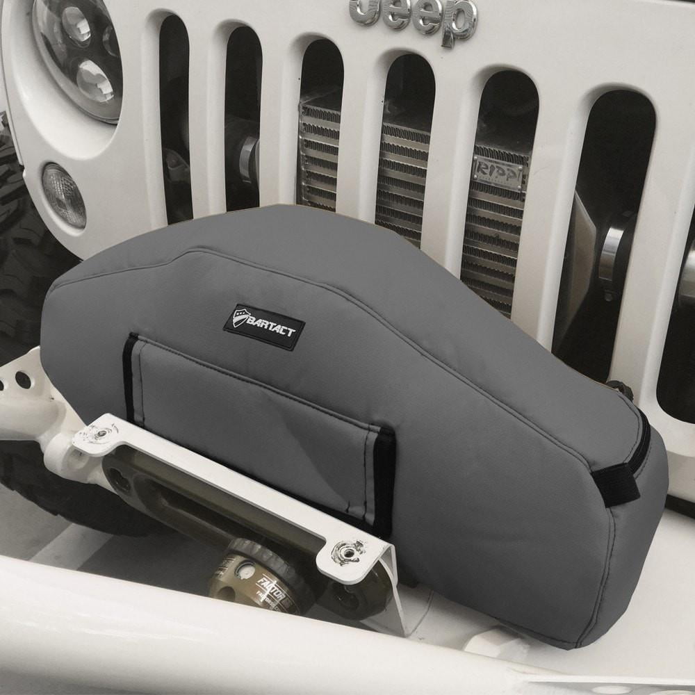 Warn Zeon Winch Cover Fabric Graphite Bartact