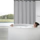 thumbnail image 3 of Cortina de ducha de poliéster impermeable, 150 x 180 cm, ojales resistentes a la corrosión, secado rápido y fácil limpieza, decoración moderna para el baño (gris)., 3 of 9