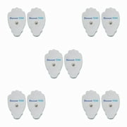 TENS Electrodes Compatible with HealthMateForever - 10 (5 Pair) Premium HealthMate Compatible Replacement Pads for TENS Units - Discount TENS Brand