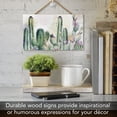 thumbnail image 5 of CounterArt "Cactus" Hanging Wood Wall Sign, 5 of 7