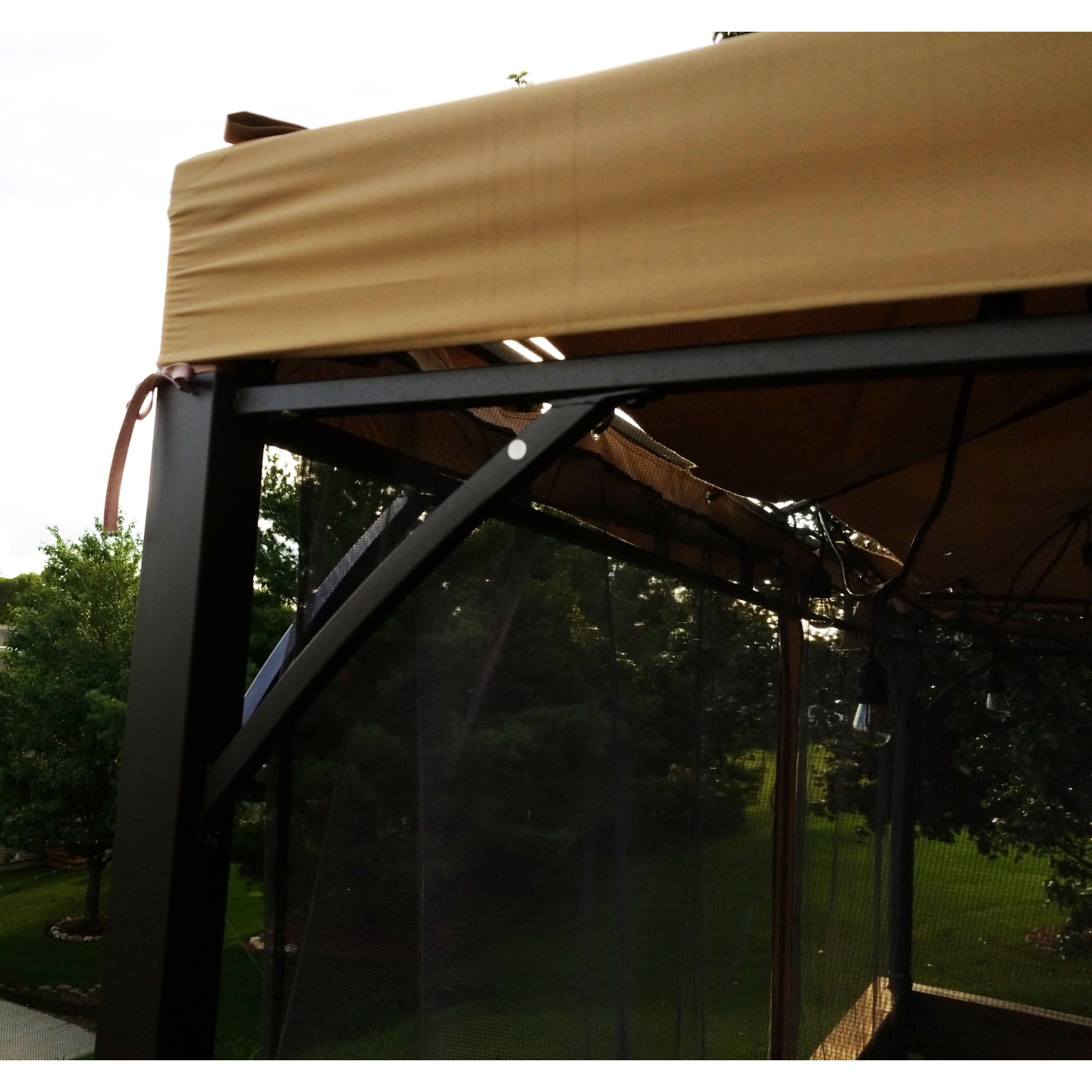 Standard 350 Garden Winds Replacement Canopy Top Cover for The Aldi Leaf Gazebo