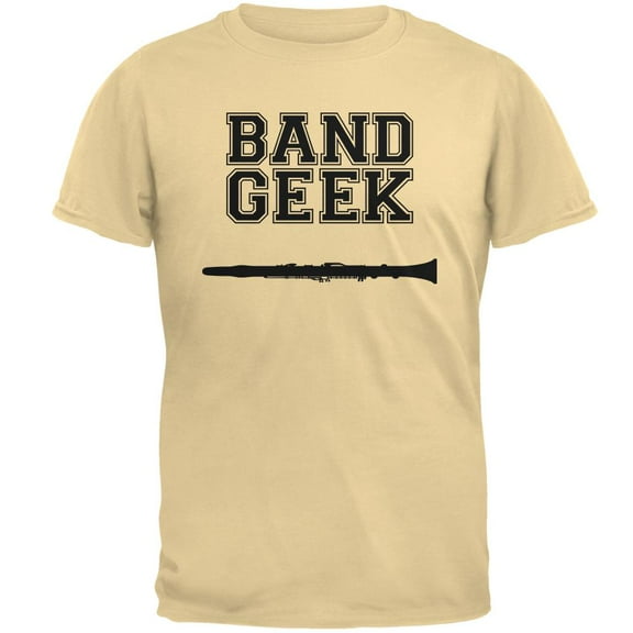 Band Geek Clarinet Mens T Shirt Yellow Haze SM