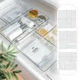 thumbnail image 5 of ANTJUMPER 16 PCS Clear Plastic Drawer Organizers Set, 5-Size Versatile Bathroom and Vanity Drawer Organizer Trays, Storage Bins for Makeup, Jewelries, Kitchen Utensils and Office, 5 of 6
