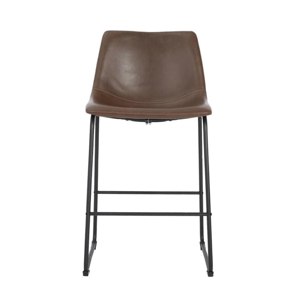 TABOURET LANDON en marron ENSEMBLE DE 2