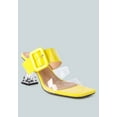 thumbnail image 2 of City Girl Buckle Detail Clear Spool Heel Sandals, 2 of 11