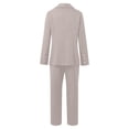 thumbnail image 7 of Wyobmus Womens Suits Dressy 2 Piece Business Casual Outfits Long Sleeve Double-Breasted Blazer Matching High Waist Dress Pants Gray, 7 of 7