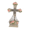 thumbnail image 2 of Estatua de cruz y con luz solar, 14,1 x 8,1 x 24,5 cm, impermeable, para cementerio, terraza exterior, ligera., 2 of 8