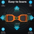 thumbnail image 2 of EPCTEK All Terrain Off Road Hoverboard for Kid with Bluetooth and LED Lights, Best Kids Gift, Orange, 2 of 5