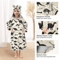 thumbnail image 4 of joogoo Wearable Blanket Hoodie for Retro Dinosaurs Oversized Sherpa Hooded 3-14 YR M, 4 of 7