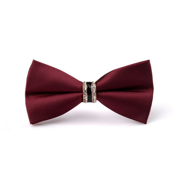 Waroomhouse Men Jacquard Bow Tie Rich Color Bow Tie Men Bow Tie Formal Business Style Decor Exquisite Satin Bright Color Smooth Solid Color Party Banquet Wedding