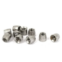 M8 Female Thread Stainless Steel Conical Cap Tapered Cone Nut 10pcs