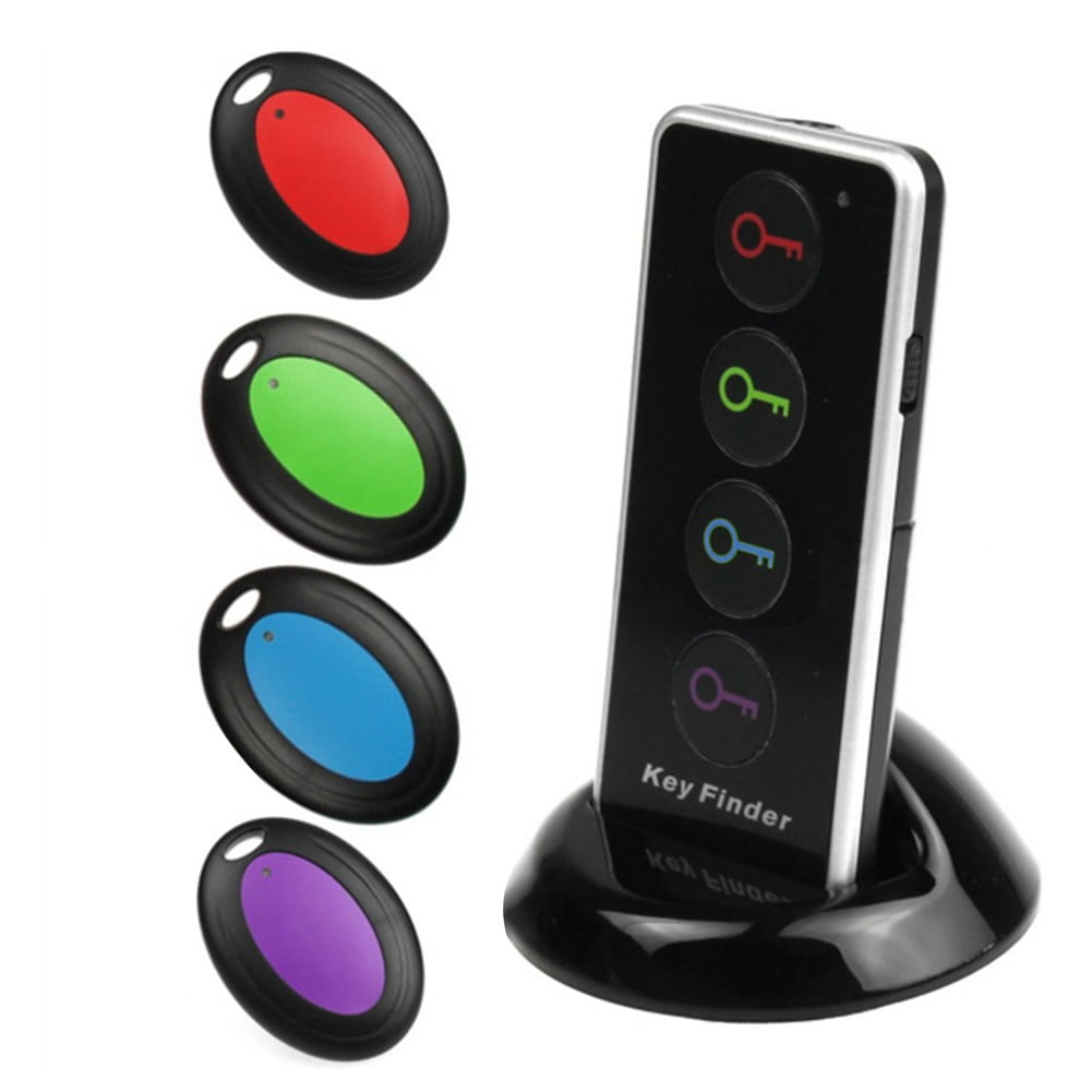 Lost Remote Finder, Remote Control Finder Locator, 98.4ft RC Range Key Finder Locator Making Noise, Find My Keys Device with 4 Remote Retriever Tags, Key Tracker, Keychain Key Finde