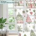 thumbnail image 4 of Yayeee Window Curtains Set of 2 for Living Room Light Filtering 63"x52", Green Nordic Christmas, 4 of 7