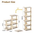thumbnail image 2 of Vertical Shoe Rack: 6 Tier Adjustable Shoe Organizer for Closet, Narrow Entryway, or Bedroom Easy to Assemble and Disassemble (White), 2 of 7