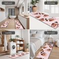 thumbnail image 5 of Pink Footballs with Bows Pattern Kitchen Rugs Sets Of 3,Kitchen Runner Rugs Non Skid Washable,Decorative Kitchen Floor Mats for Kitchen,Sink,Laundry,17"x30"+ 17"x47" + 17"x59", 5 of 6