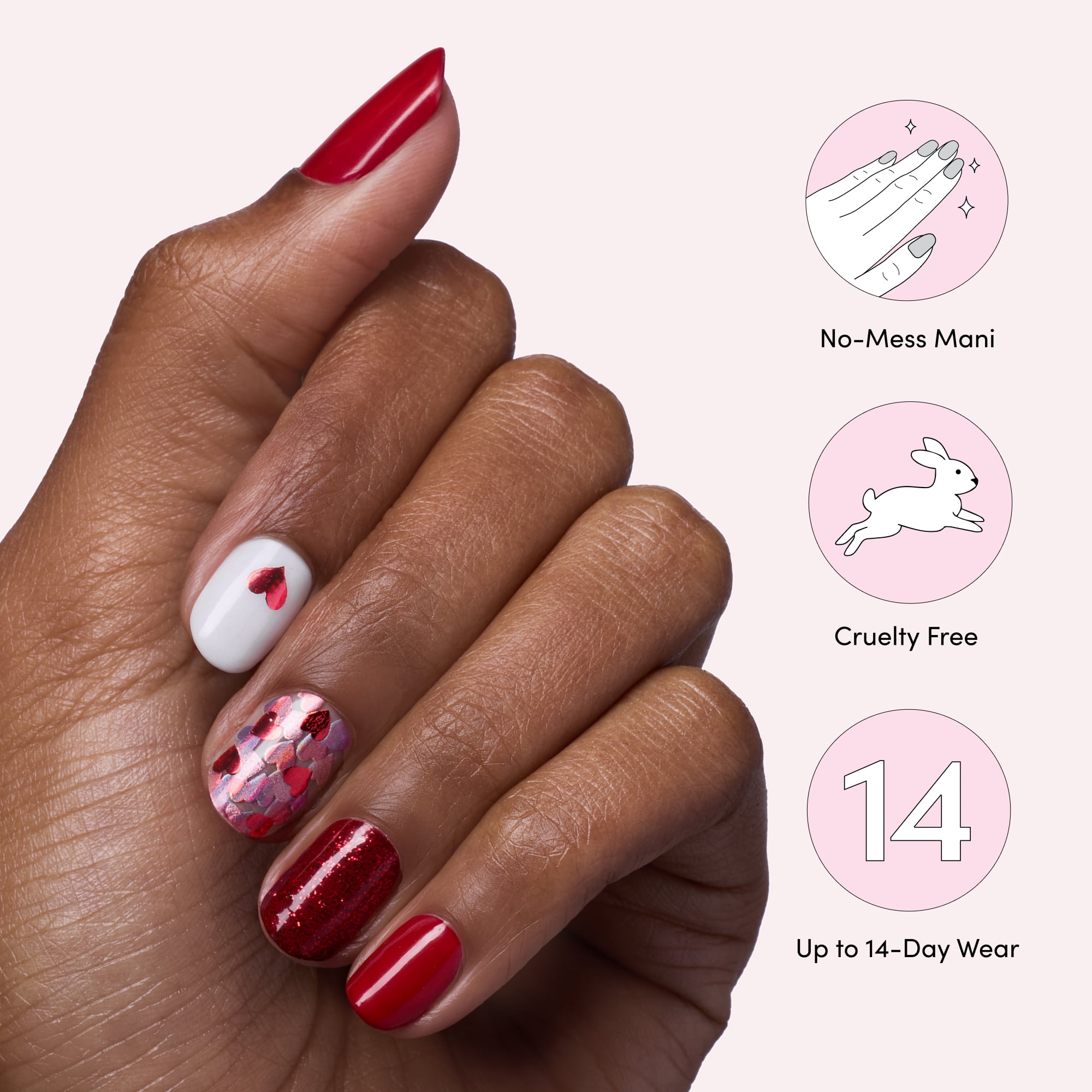 Dashing Diva GLOSS, Gel Nail Polish Strips, Girl Crush, Includes 32 strips