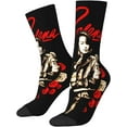 thumbnail image 2 of Selena Quintanilla Socks Mid-Calf Athletic Socks Crew Socks Boot Socks Dress Socks Funny Novelty Cotton Socks Gifts for Women Men, White, 2 of 6