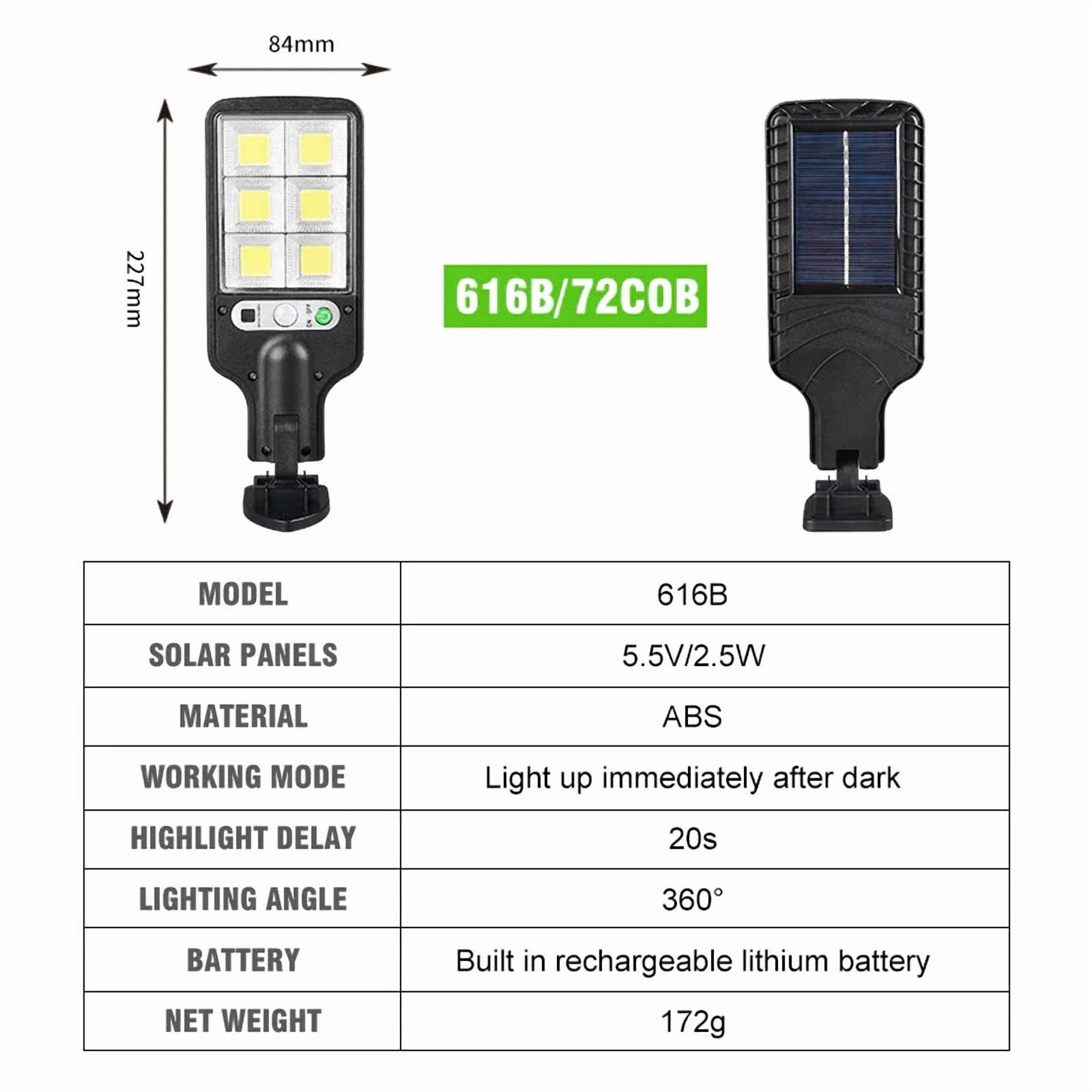 PURELY- 1200000Lm Led Solar Flood Light Security Motion Sensor Outdoor Yard Street Wall