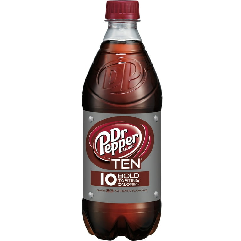 Dr Pepper TEN Soda, 20 Fl. Oz. - Walmart.com