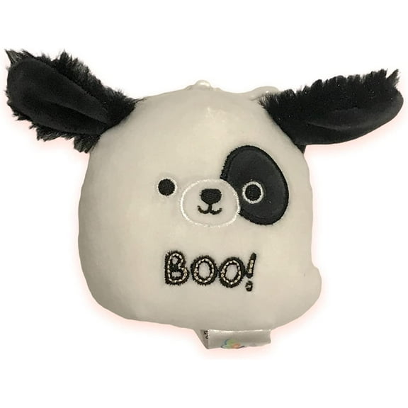 Squishmallow Official Kellytoy Halloween Plush (Beau The Boo Dog, 3.5 Inch Clip)