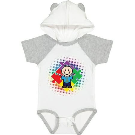 

Inktastic Autism Awareness Puzzle Piece Boy Gift Baby Boy or Baby Girl Bodysuit