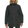thumbnail image 3 of Club Room Mens Faux Fur Jacket Parka Coat, Black, XX-Large, 3 of 6
