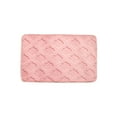 thumbnail image 2 of Hyknon Thickened Bathroom Rugs Non-Slip Soft Bath Mat for Shower Toilet Washable Absorbent Carpet for Living Room Restroom, Pink, 31.5x19.7", Easy to Clean, 2 of 7