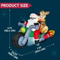 thumbnail image 5 of Joyfy 7 ft Christmas Inflatables Santa Riding Motorcycle with Reindeer Outdoor Decorations,Christmas Santa Reindeer Blow Ups Yard with Built-in LEDs for Holiday Party Garden Lawn Decor, 5 of 8