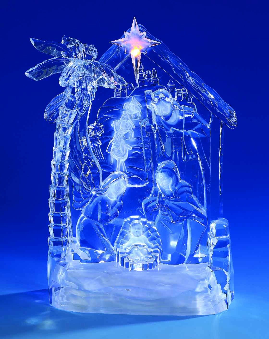 Icy Craft Nativity Frieze Sculpture