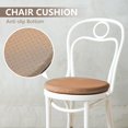 thumbnail image 2 of Round Memory Foam Chair Cushion Circle Bar Stool Pad Detachable Chair Seat Cushion with Removable Cover and Rubber Back Anti Slip Kitchen Dining Chair Pad 15 Inches Camel, 2 of 5