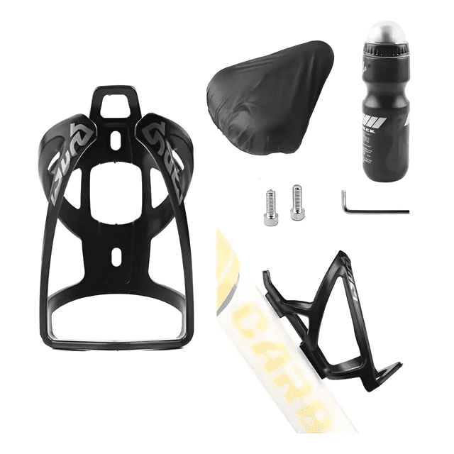 Soporte Porta Anfora Bicicleta Portabidón Universal+botella Xtellar negro