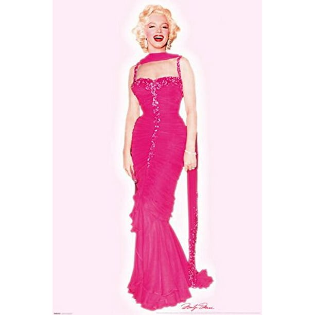 NEW Marilyn Monroe - Pink Dress 36x24 Art Print Poster Hollywood Icon ...