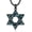A01-Star of David(Black), variant on Star of David Pendant Necklace for Men 925 Sterling Silver Jewish Star Pendant Collar De La Estrella De David Jewish Gifts for Men