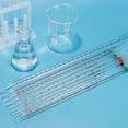 thumbnail image 5 of Pipetas graduadas Uxcell, 2 piezas de pipeta de vidrio borosilicato de 10 ml para transferencia de líquidos para laboratorio, transparente, 5 of 5