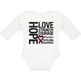 thumbnail image 3 of Inktastic Multiple Myeloma Hope Love Strength Boys or Girls Long Sleeve Baby Bodysuit, 3 of 5