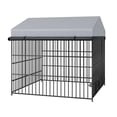 thumbnail image 6 of imerelez utdoor Dog Kennel Outside with Waterproof Cover, UV-Resistant Roof, and Secure Locking Mechanism for Dogs, Durable Metal Enclosure for All Weather Conditions(6.6'L x 6.6'W x 6.4'H), 6 of 8