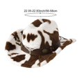 thumbnail image 7 of Vjnyvs Winter Cowboy Print Cowboy Hat Plush Western Hat Funny Cowboy Hat Wide Brim Cowboy Hat for Fancy Party Accessory, 7 of 7