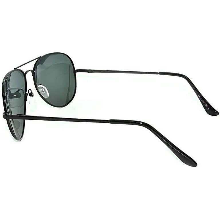 OWL Polarized Aviator Sunglasses Black Metal Frame for Men  display picture 3