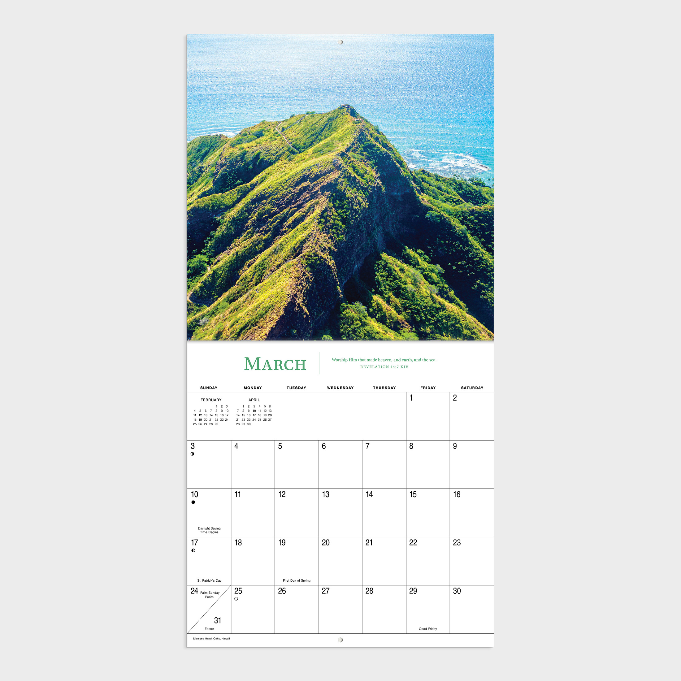 2024-12 Month Calendar- Mountains Majesty 12x12 Hanging Wall Calendar by DaySpring