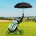 thumbnail image 3 of Gymax Chariot de Golf Pliable à 3 Roues avec Sac en Filet Frein à Pied Vert, 3 of 10