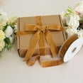 thumbnail image 3 of NANAHuang Khaki Gold Velvet Ribbon 3/8 Inch x 25yds, Vintage Velvet Ribbons, for Wreath Decoration Handmade Craft Ornaments Gift Wrapping & Bow Making, Valentine's Day Bouquet Packaging, 3 of 6