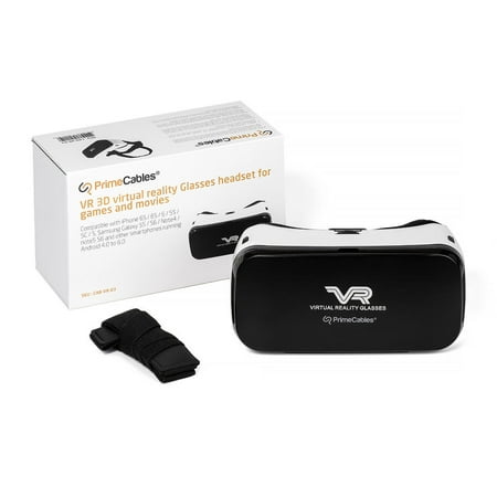 PrimeCables® VR 3D virtual reality Glasses headset for games and movies